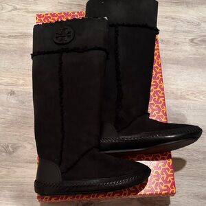 Black Suede Women's Boots